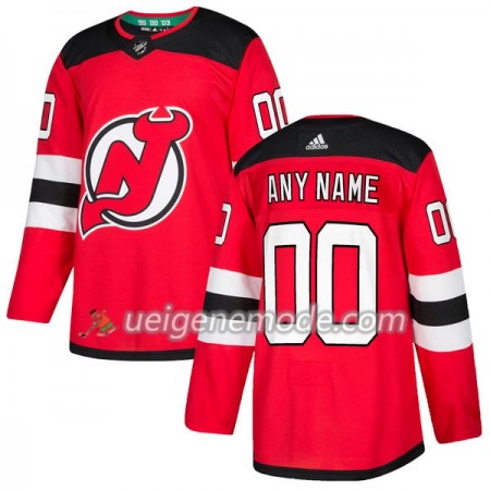 Herren Eishockey New Jersey Devils Trikot Custom Adidas 2017-2018 Rot Authentic